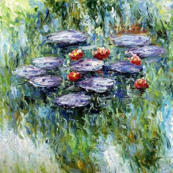 Water lilies, N18, copy of Claude Monet's picture. Kamskij Savelij
