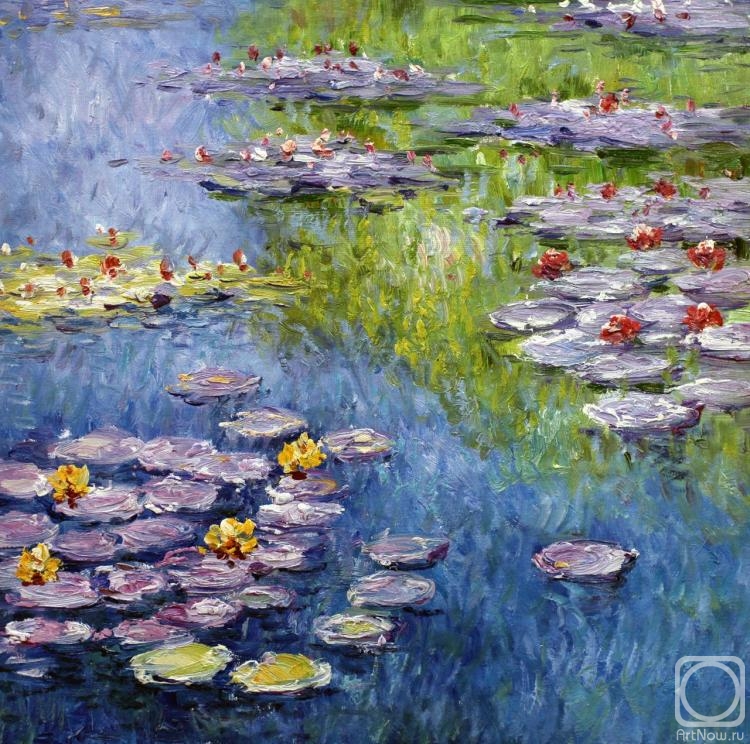 Kamskij Savelij. Water Lilies, N19. Claude Monet (copy)