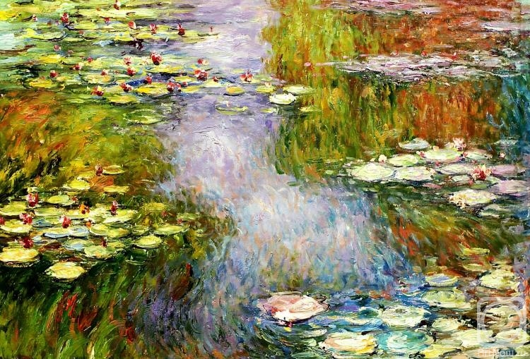 Kamskij Savelij. Water lilies, N20, copy of Claude Monet's picture