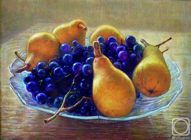 Maykov Igor. Pears and grapes