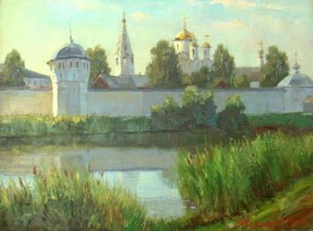Suzdal. Pond near the walls of the Intercession Monastery