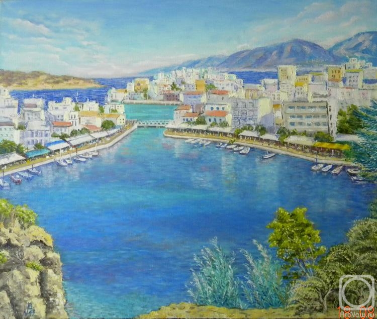 Charova Natali. View of the Greek city