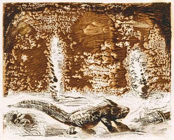 Lizard (Monotypy) (Mesozoic Era). Yudaev-Racei Yuri