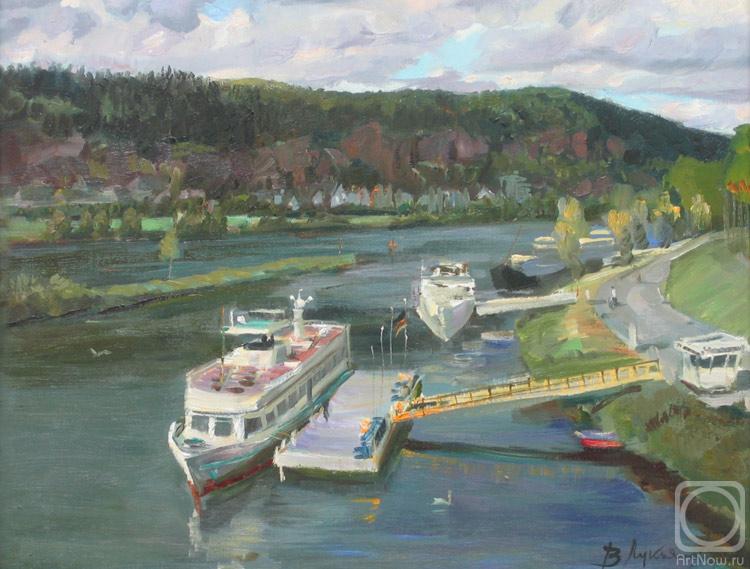 Loukianov Victor. Quay on the river Moselle