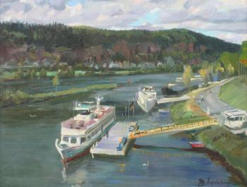 Quay on the river Moselle (). Loukianov Victor