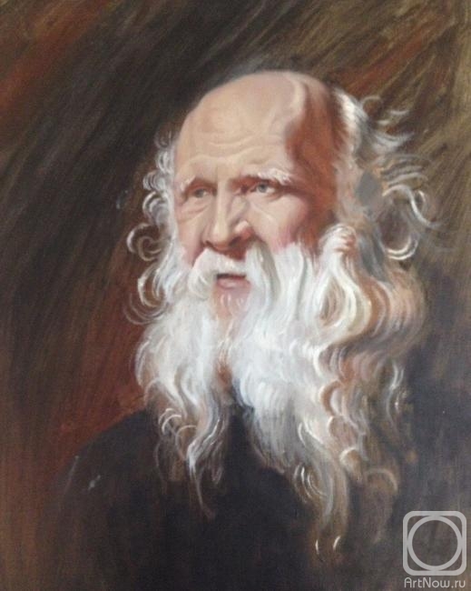 Saltykova Yulia. Portrait of an old man