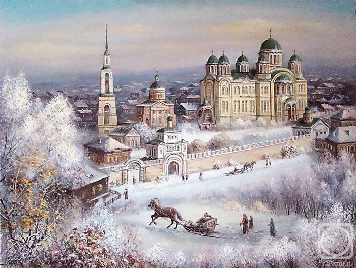 Ushakov Alexander. Winter day in Verkhoturye