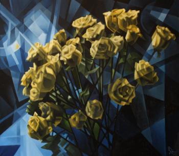 Yellow Roses. Cubo-futurism