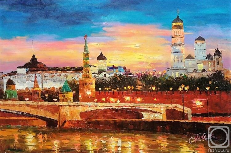 Vevers Christina. View of the Kremlin across the Moscow river