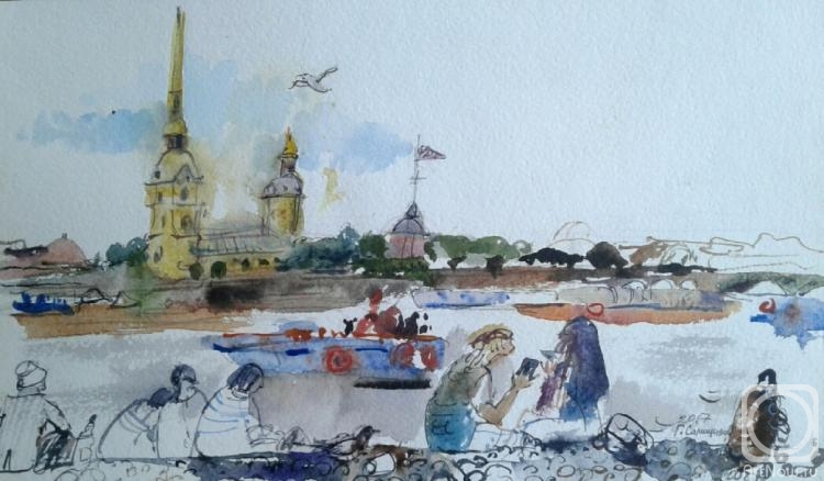 Samoshchenkova Galina. On the banks of the Neva