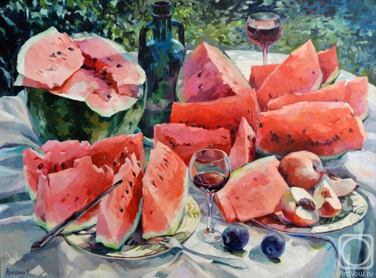 Yarkovaya Tatyana. Still life with watermelon