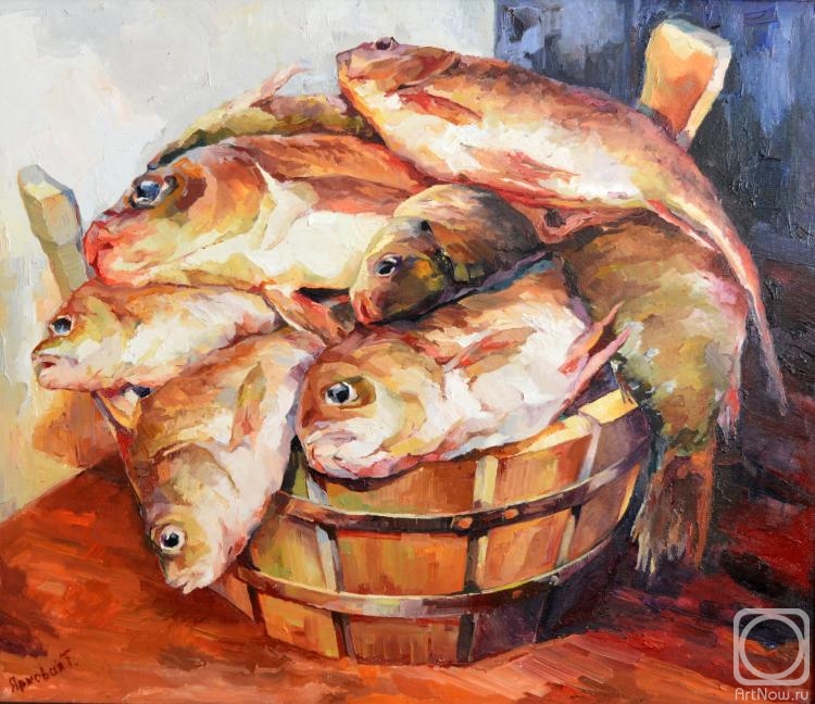 Yarkovaya Tatyana. Fish in a tub