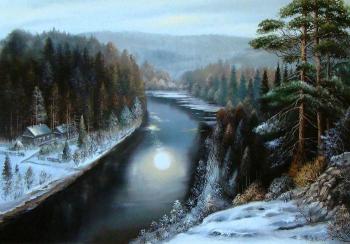 Winter on Chusovaya (Winter Chusovaya). Ushakov Alexander