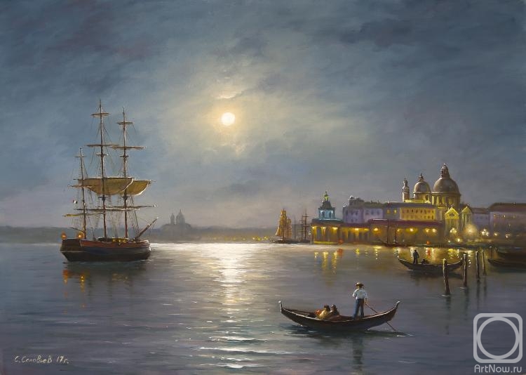 Solovyev Sergey. Moonlit night in Venice