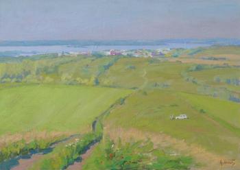The Volga hayfields. Panov Igor