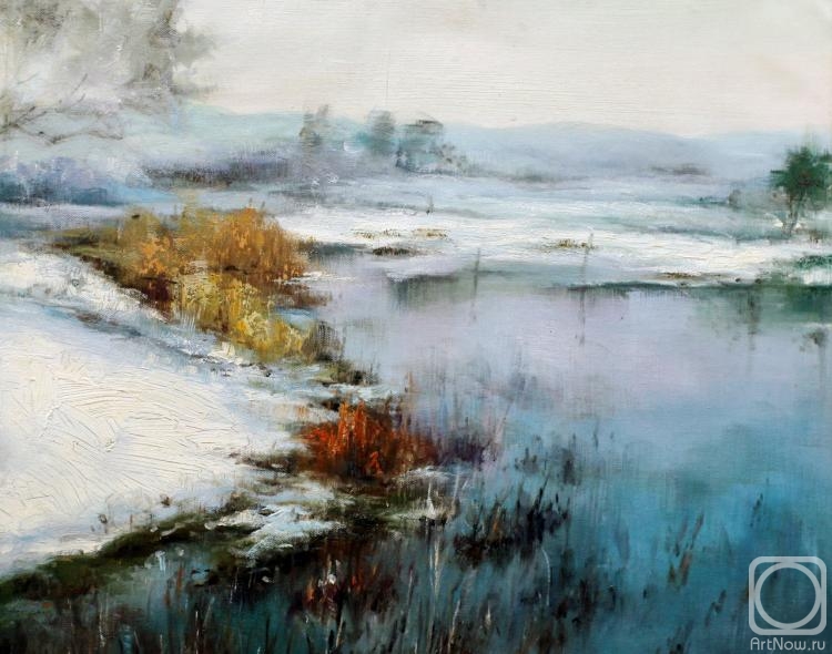 Sharabarin Andrey. Winter afternoon by the river N2