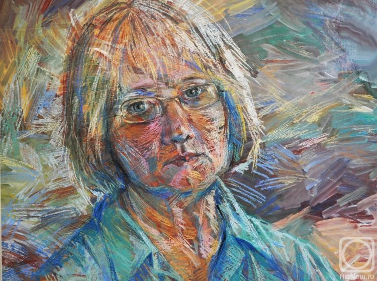 Odnolko Natalia. Portrait of a woman in glasses