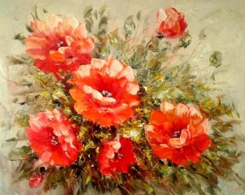 Painting Poppies. Dzhanilyatti Antonio