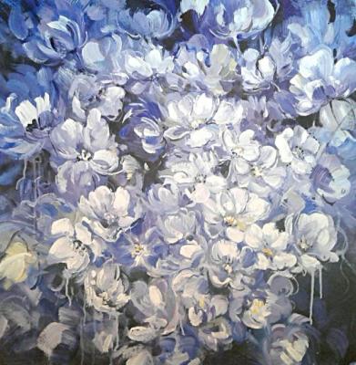 Blue flowers. Garcia Luis