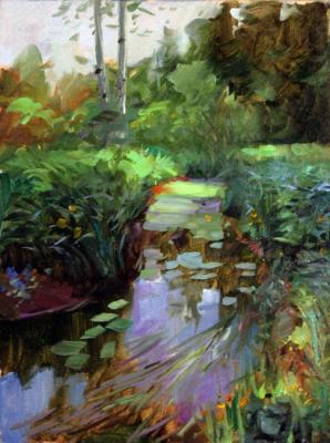 Brook with water lilies. Nekrasov Evgeny