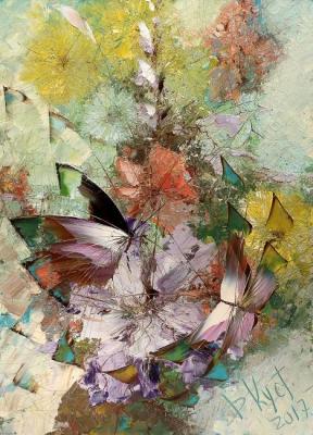Bouquet and butterflies. Kustanovich Dmitry