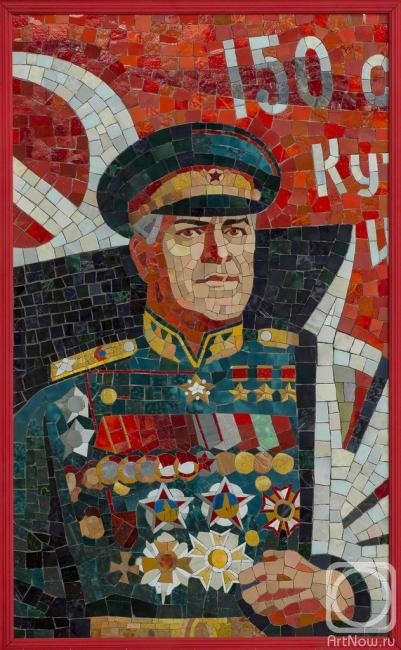 Abdullin Roman. Portrait of Marshal of Soviet Union G. K. Zhukov