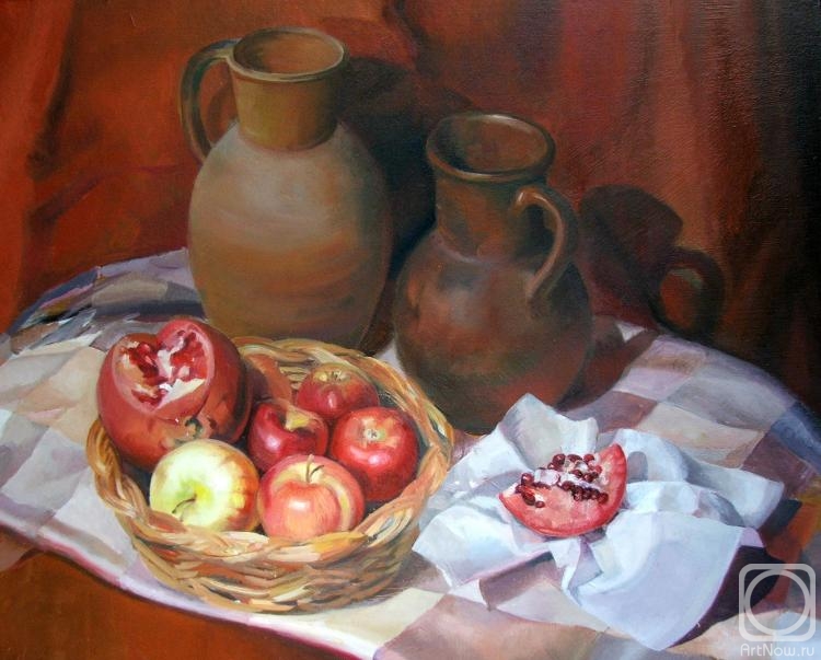 Odnolko Natalia. Still life with a pomegranate