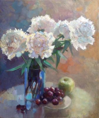 Peonies with fruits