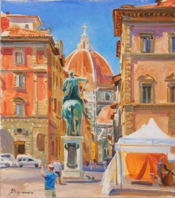 View of the Duomo from the square of St. Annunziata. Kharchenko Victoria