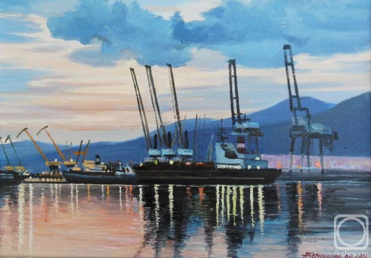Chernyshev Andrei. Evening at the port