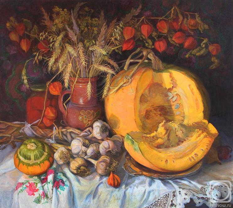 Shumakova Elena. Pumpkin and dried herbs