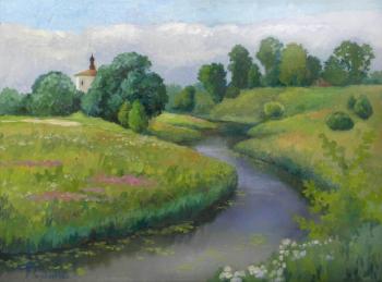 Summer day . Suzdal (Oil Paintings In A Frame). Pogylaj Ksenija