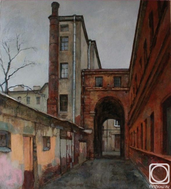 Egorov Viktor. Deep in the courtyard. Fonarniy lane
