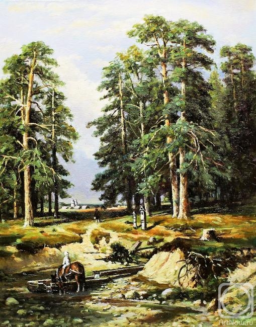Kamskij Savelij. Copy of the painting Shishkin Ivan. Svyatoy Kluch near Elabuga
