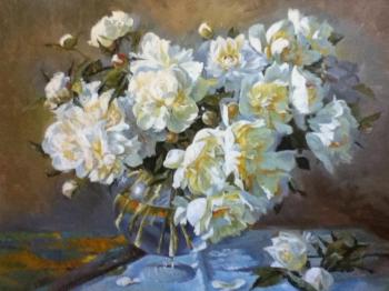 White peonies . After Copania. Balaeva Tatiana