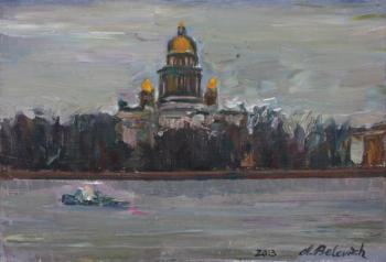 View of St. Isaac's in November. Belevich Andrei