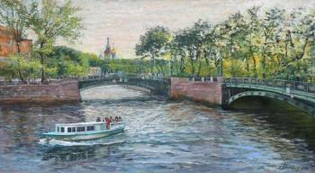 The bridges over the Fontanka in May. Belevich Andrei