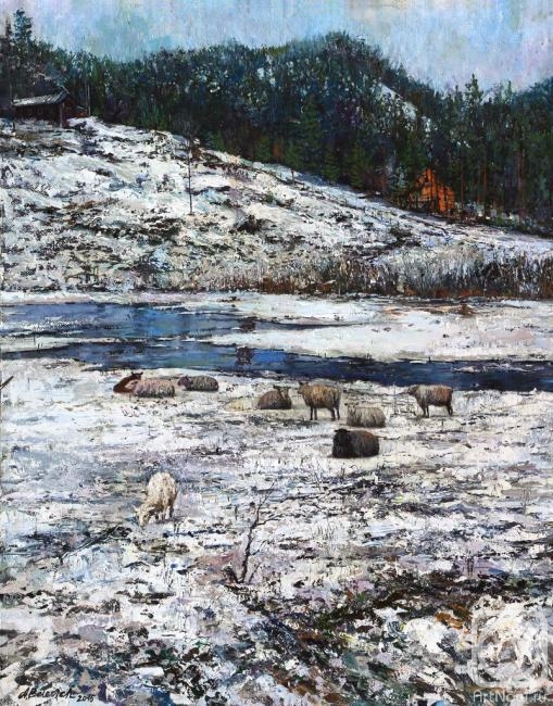 Belevich Andrei. Sheep On The Way To Hammersak