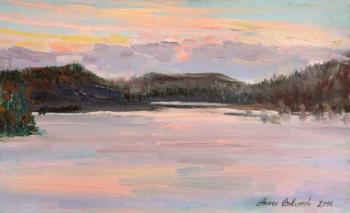 October Sunset At Melsvatnet Lake. Belevich Andrei