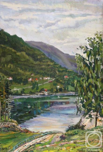 Belevich Andrei. Fjord Scenery at Lauvik village