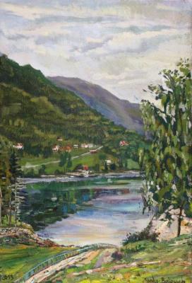Fjord Scenery at Lauvik village. Belevich Andrei