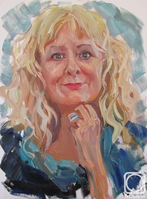 Dobrovolskaya Gayane. Portrait of the Bulgarian artist Petranka Karastoyanova, from nature