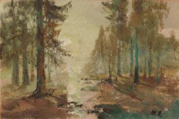 Fog in forest (etude)