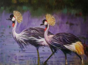 The royal cranes. Pelesh Alexandr