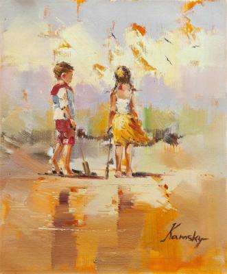 Children on the seashore. N18. Kamskij Savelij