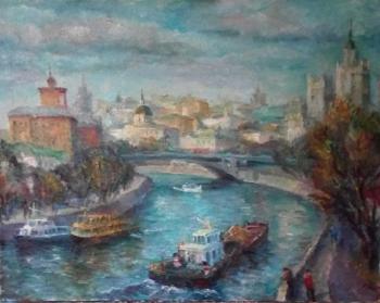 Autumn on the Moscow River (Moscow - River). Kalmykova Yulia