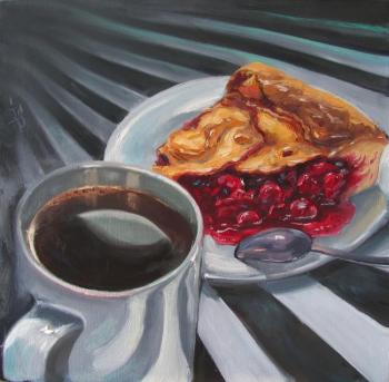 Damn good coffee and cherry pie (Damn It). Sergeyeva Irina