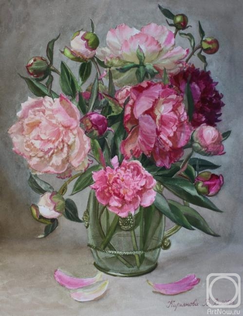 Kiryanova Victoria. Bouquet of pink peonies