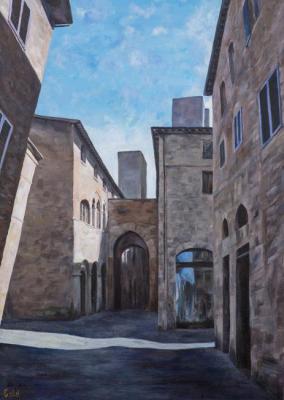 San Gimignano, medieval town in Italy, Toscana (Tuscany), Siena province (Unesco). Goldstein Tatyana