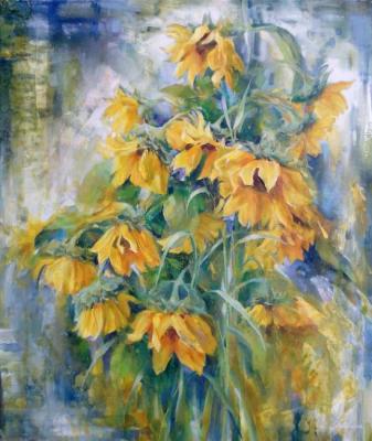 Yellow sunflowers. Luchkina Olga